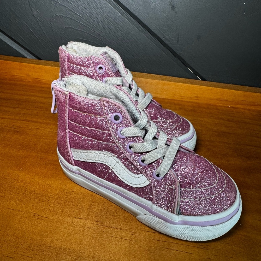 Vans Glittery Pink Kids Sneakers